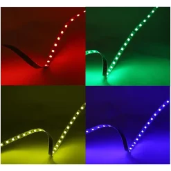 Bandeau LED RGB 5m - 60LED/m - 9W/m - IP54 - Silicone - 24V
