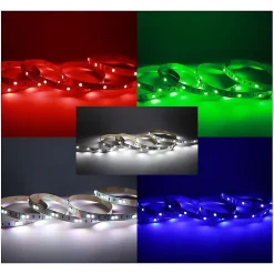 Bandeau LED RGB+W - 5m - 60 LED/m - 9W/m - IP20 - 24V