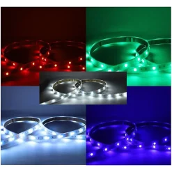 Bandeau LED RGB+W - 5m - 60 LED/m - IP67 - 12V - Silicone