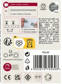 Bandeau MaxLED 1000 Lumière du Jour - extension du kit Paulmann 1 m