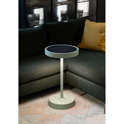 Barbell Solar RF - Lampadaire LED rechargeable solaire 65W - Lampadaire d'extérieur 3 hauteurs 156-113-70 cm Corten