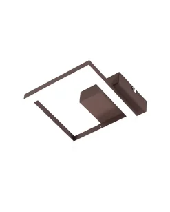 BARD plafonnier LED moderne 11W Corten 3394-24-361 Fabas Luce