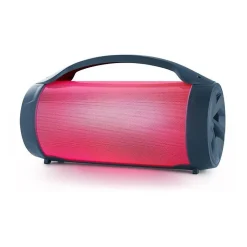 BIGBEN PARTYBTLITEDB - Enceinte lumineuse sans fil - Bluetooth - Micro inclus - Effets lumineux - 50W - Dark blue