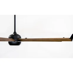 Bigcooleco un super déstratificateur aluminium laqué noir simili bois très grand taille moderne DC 236 Cm KlassFan