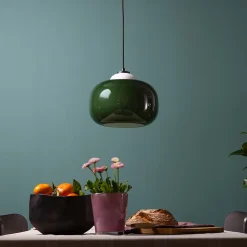BLOP Suspension vert, verre/métal, E27 60W ampoule non incluse