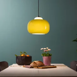 BLOP Suspension vert, verre/métal, E27 60W ampoule non incluse