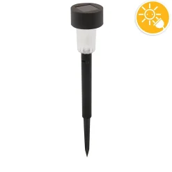 BLOSSOM: Borne lumineuse solaire de jardin, noire