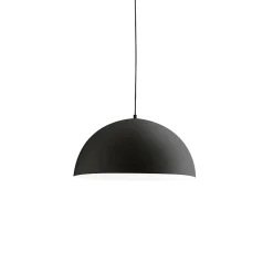 Bonella - Suspension noire 1XE27 max 1X60W IP20 - Plafonnier au en aluminium - Douille E27