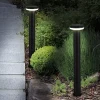 Borne d'éclairage extérieur LED 'Champignon' , en métal et plastique anthracite, avec LED intégrée