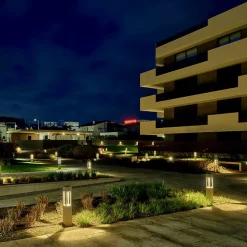 Borne d'éclairage LED de jardin ASLO luminor HT:70CM 13W 6000K blanc froid IP65