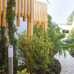 Borne de Jardin Acier Inoxydable 80cm IP44 pour Ampoule E27 - SILAMP