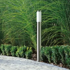 Borne de Jardin Acier Inoxydable 80cm IP44 pour Ampoule E27 - SILAMP