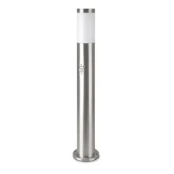 Borne de Jardin Acier Inoxydable avec Détecteur 80cm IP44 pour Ampoule E27 - SILAMP