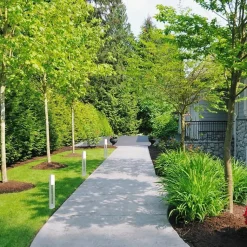 Borne de Jardin Design Blanche 10W LED Samsung IP65 - Blanc Chaud 2300K - 3500K - SILAMP