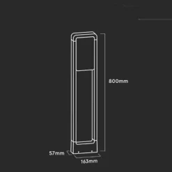 Borne de Jardin Design Blanche 10W LED Samsung IP65 - Blanc Neutre 4000K - 5500K - SILAMP
