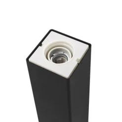 Borne de Jardin Noire 50cm IP44 pour Ampoule E27 - SILAMP