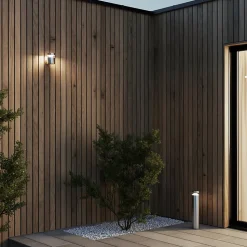 Borne Devlin LED intégrée 800lm 10W IP44 GoodHome chrome