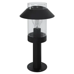 Borne d'extérieur Caprera taille S noir E27 25W IP44 GoodHome