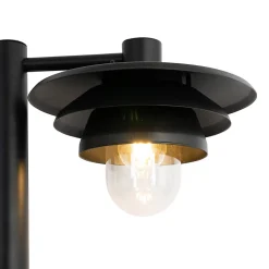 Borne d'extérieur design noir 100 cm IP44 - Morty