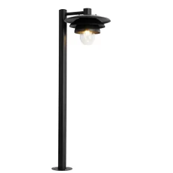 Borne d'extérieur design noir 100 cm IP44 - Morty