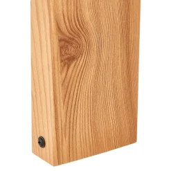 Borne d'extérieur Lovage effet bois marron et noir E27 IP44 10W GoodHome