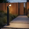 Borne d'extérieur moderne anthracite 60 cm avec LED IP54 - Zane