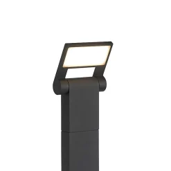 Borne d'extérieur moderne anthracite 60 cm avec LED IP54 - Zane