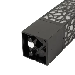 Borne d'extérieur moderne noire 40 cm IP44 - Nicole