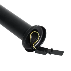 Borne d'extérieur moderne noire 100 cm - Elly