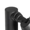 Borne d'extérieur moderne noire 100 cm IP44 orientable - Ciara