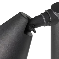 Borne d'extérieur moderne noire 100 cm IP44 orientable - Ciara