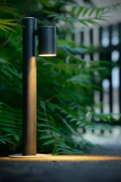 Borne extérieur ARNE-LED en acier avec 1xGU10 - Noir - Lucide