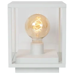 Borne extérieur CLAIRE en métal avec 1xE27 - Blanc - Lucide