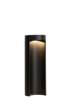 Borne extérieur COMBO en aluminium avec LED intégré - Noir - Lucide