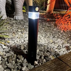 Borne extérieur solaire Orion Lumihome IP44 70/150lm l.7,6 x H.50 x P.9,8 cm