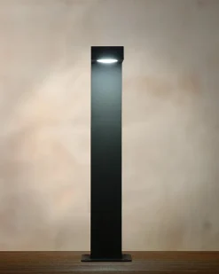 Borne extérieur TEXAS en aluminium avec LED intégré - Anthracite - Lucide