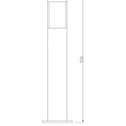 Borne extérieure Led inox - Deko Light - Porrima
