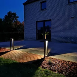 Borne extérieure LUXI 54 Indigo - 7W - 750Lm - 3000K - IP54 - Anthracite