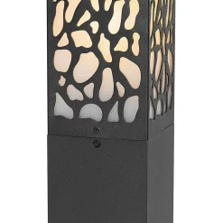 Borne extérieure moderne noire 90 cm IP44 - Nicole