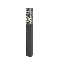 Borne extérieure moderne noire 90 cm IP44 - Nicole