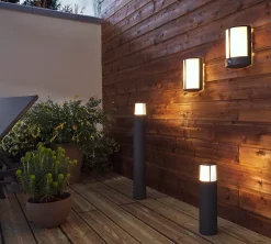 Borne extérieure Philips Stock gris anthracite h.40 cm