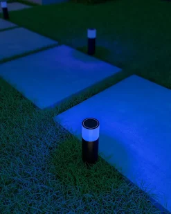 Borne LED extérieur connectée Smart dimmable IP54 RGBW 380lm