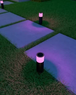 Borne LED extérieur connectée Smart dimmable IP54 RGBW 380lm