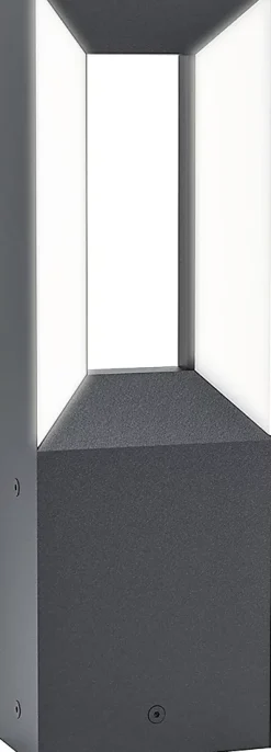 Borne LED Riforano noir IP44 550lm Eglo