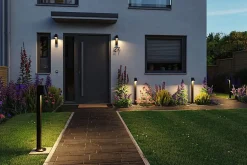 Borne lumineuse LED Caissa Détecteur de mouvement crépusculaire (HF) IP44 793mm 3000K 9W 700lm 230V 65 Anthracite Aluminium