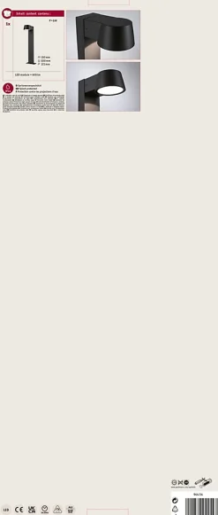 Borne lumineuse LED Capea IP44 500mm 3000K 6W 500lm 230V 98 Anthracite Aluminium