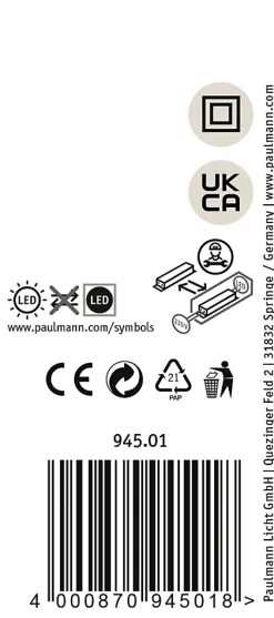 Borne lumineuse LED Concrea IP65 450mm 3000K 6,8W 200lm 230V Grès noir Béton