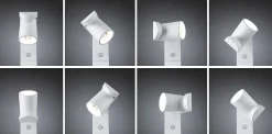 Borne lumineuse LED Cuff Détecteur de mouvement crépusculaire (IR) IP44 782mm 3000K 10W 700lm 230V 70 Blanc Aluminium