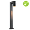 Borne lumineuse LED Kimu favorable aux insectes IP44 cylindrique 822mm 2200K 7,8W 500lm 230V 70 Anthracite Aluminium