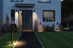 Borne lumineuse LED Kimu IP44 cylindrique 822mm 3000K 8W 500lm 230V 70 Anthracite Aluminium